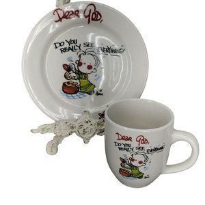 Royal Norfolk Dear God, Do you‎ really see everything? 7 1/2'' decorative plate